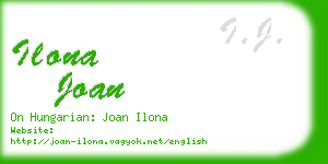 ilona joan business card